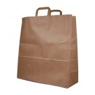 Next χάρτινη τσάντα καφέ με πλακέ χερούλι Υ48x45x17εκ. 1 ΤΕΜΑΧΙΟ